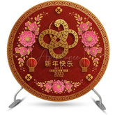 Aperturee - Aperturee Round Red Chinese New Year Of The Snake Backdrop